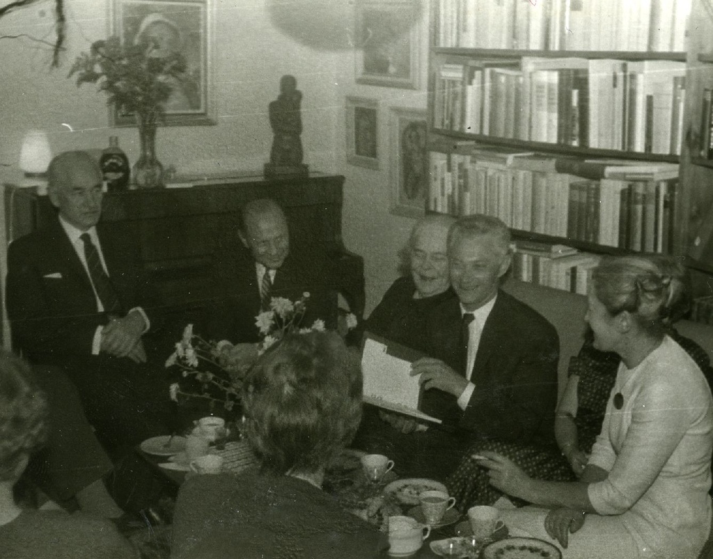 August Mälk, Evald Valentin Blumfeldt, Aino Suits, Karl Ristikivi, Hele Lüüs