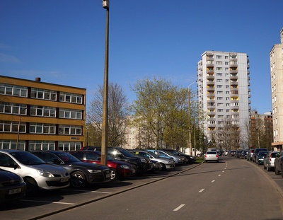 Väike-õismäe residential district in construction stage, view of buildings rephoto