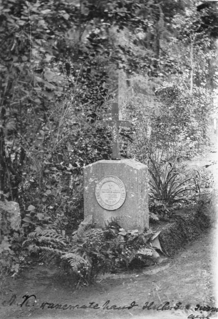 August Kitzberg's parents' grave in Hallistes