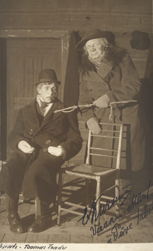 A. Kitzberg's "Püve Farm" in "Estonia" in 1926. T. Tondu (Ernst) and e. Kurnim (Viraku-Märt)