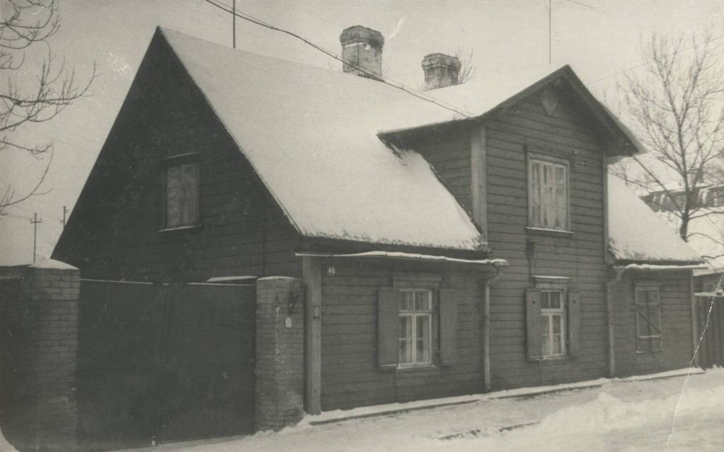 Marie Under's birthplace in Tallinn Koidu tn. 46