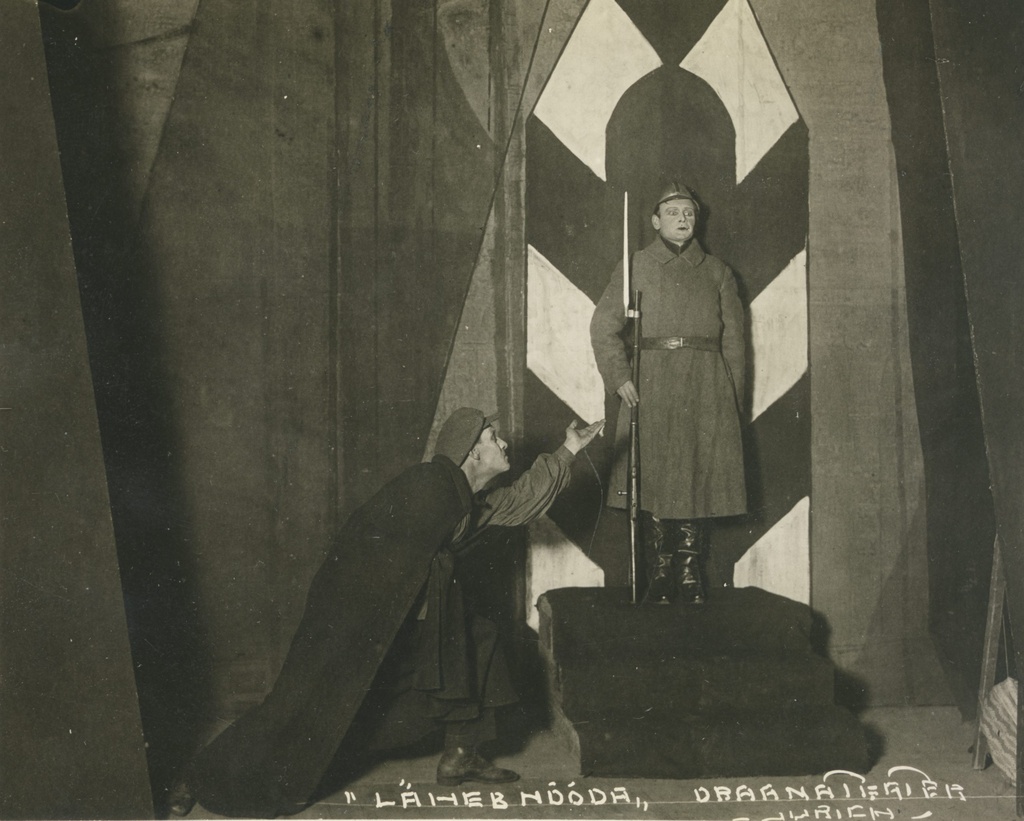 A. Adson "Lets pass" in the Estonian Drama Theatre in 1923. A. Sunne and R. Klein