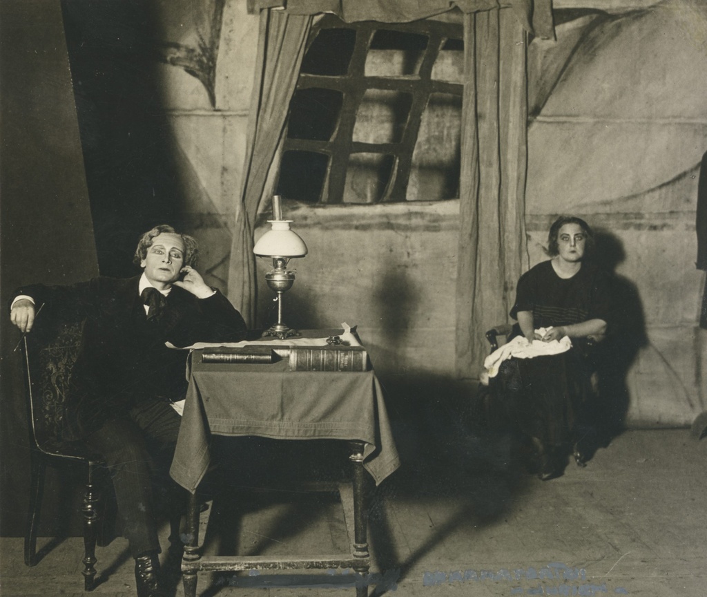 A. Adson "Lets pass" in the Estonian Drama Theatre in 1923. R. Klein and L. Reimann