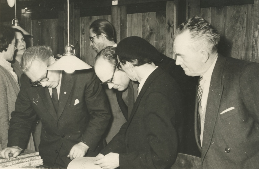 Finnish writers at the Literature Museum 3.04.1959. a