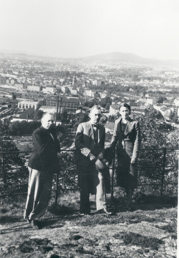 V. Treumann, f. Tuglas, e. Tuglas Oslos, 1939