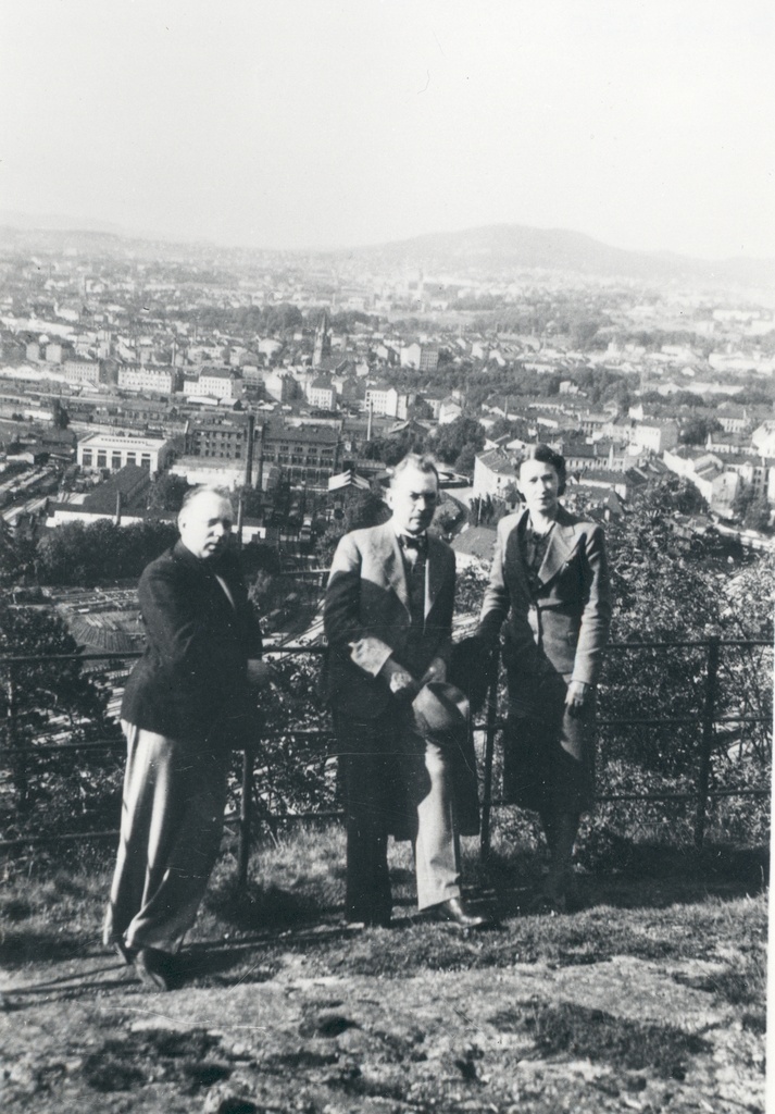 V. Treumann, f. Tuglas, e. Tuglas Oslos, 1939