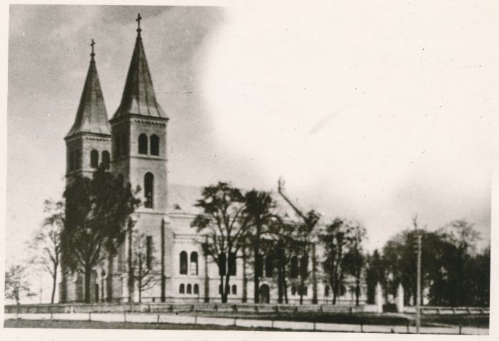 Photo. Rapla Church, built in 1901. Overview of the book m. Arro, 1967.