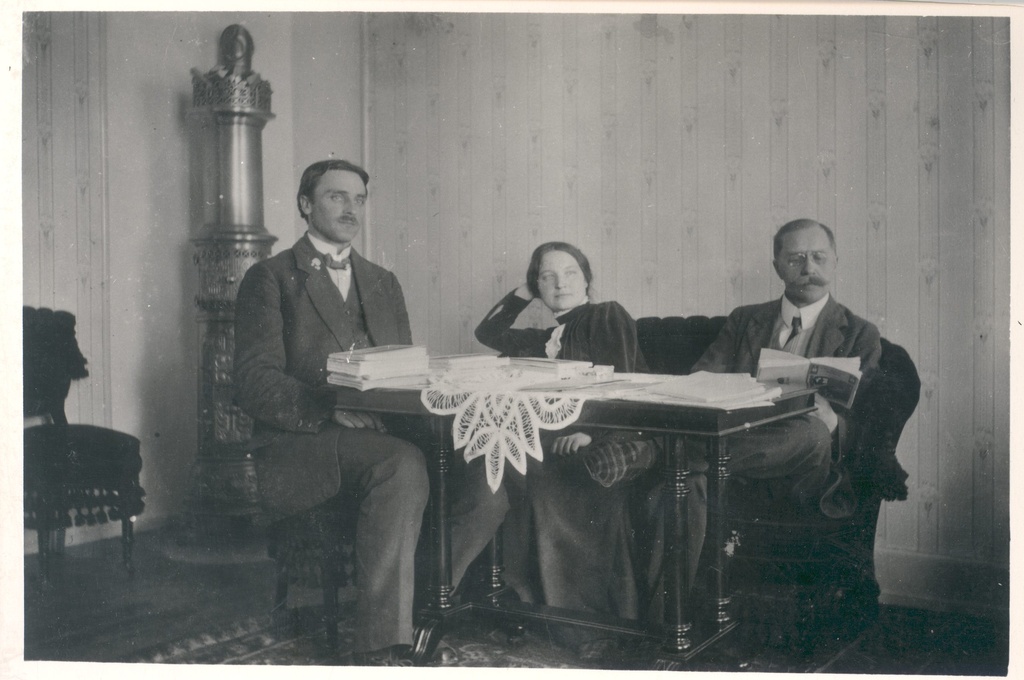 Vilde, Eduard, L. Jürmann and a. Arak (agronomy) in Copenhagen in 1914