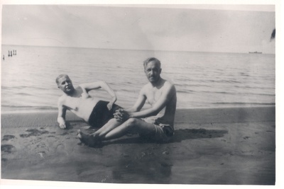 Vilde, Eduard and Luts, Karl Narva-Jõesuusu in 1925.  duplicate photo
