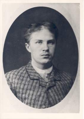 Vilde, Eduard, in the young age (approx. 1882)  duplicate photo