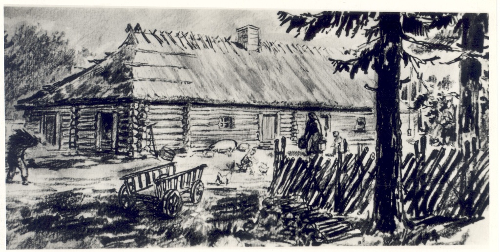 [Vilde, Eduard], Pudivere Manor's Mountain House, where e. Vilde was born (o. Soansi drawing)