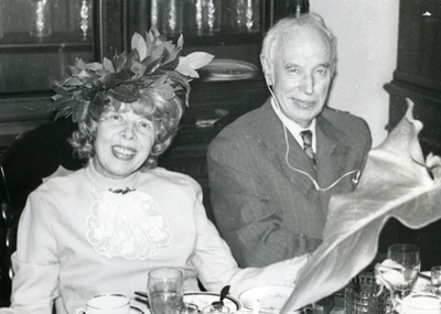 Valmar Adams on his 75th anniversary 30. I in the Café of the TRÜ in 1974. On the left Find Alexejava  similar photo