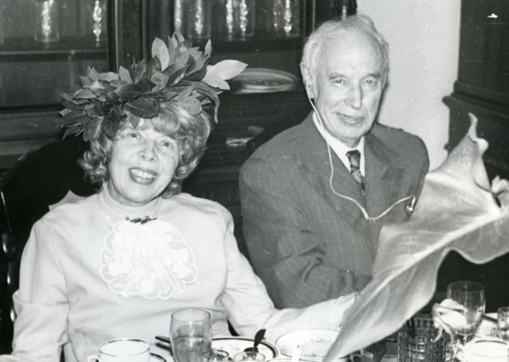 Valmar Adams on his 75th anniversary 30. I in the Café of the TRÜ in 1974. On the left Find Alexejava
