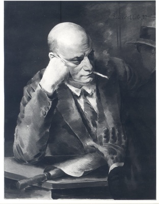 Gailit, August. Eduard Be in the painting  similar photo