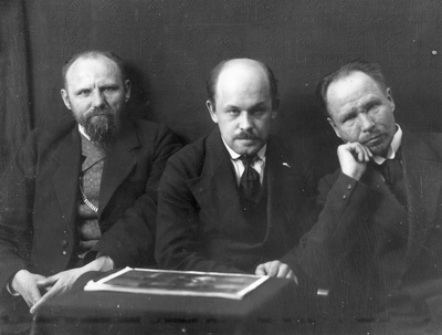 Ants Laikmaa, Nikolai Triik, Kristjan Raud  duplicate photo