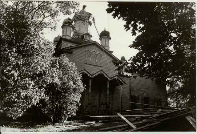 Photo Paide Orthodox Church Bulls Repair 1985