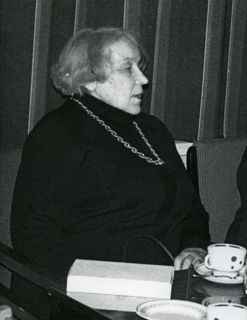 Betti Alver on his 75th anniversary evening, November 27th, 1981.