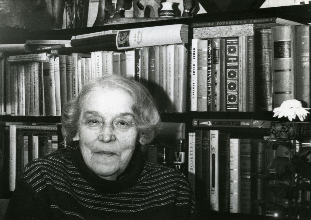 Betti Alver on his 80th anniversary on November 23, 1986.