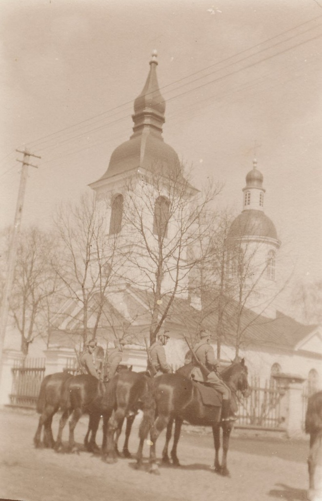 Photo. View of Võru Ekaterina Apostle Orthodox Church from the south of the 1930s