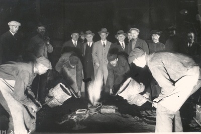 Tartu. FR. Casting the memorial pillar of R. Faehlmann  similar photo