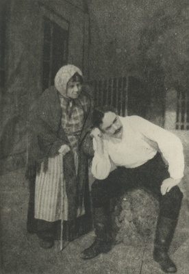 A. Kitzberg's "Tuulte turns" "Vanemuises" 1931 A. Konsa (Anu) and a. Simm (Jaan)  duplicate photo