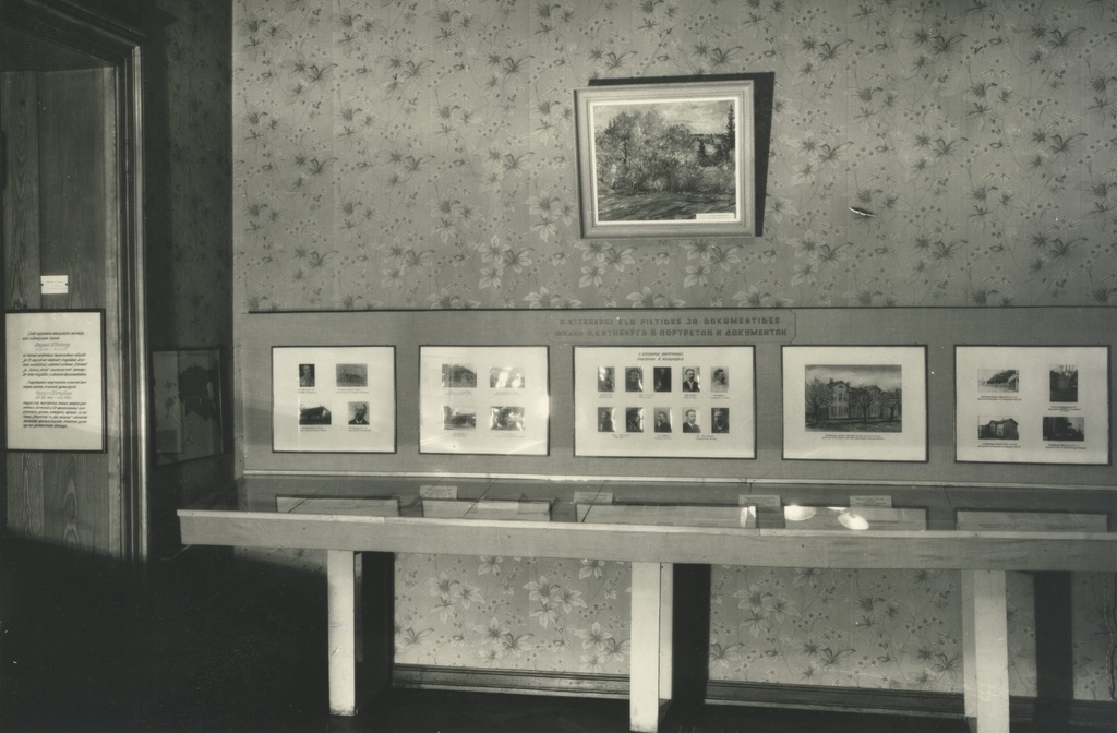 A. Kitzberg's 100th anniversary memorial exhibition f.R. Kreutzwaldi nim. Literature Museum 1955/1956. A.
