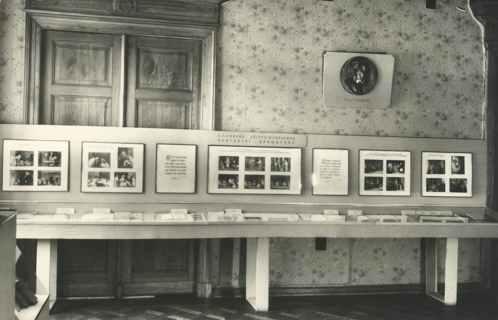 A. Kitzberg's 100th anniversary memorial exhibition f.R. Kreutzwaldi nim. Literature Museum 1955/1956. A.