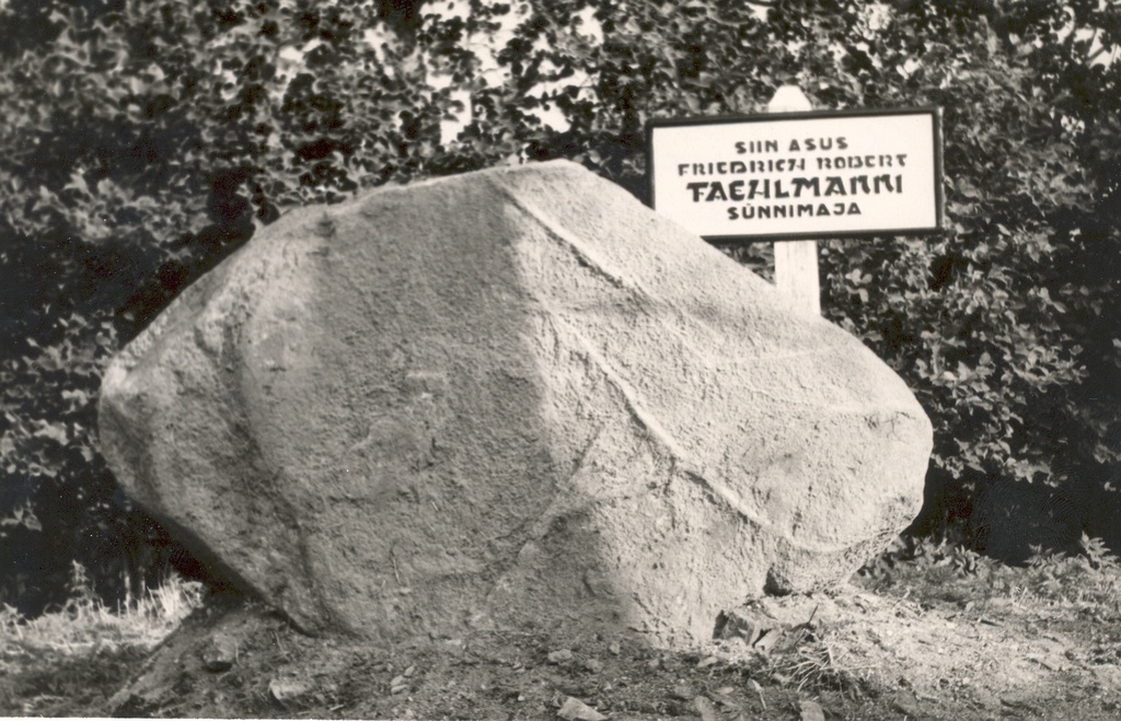 FR. R. Faehlmann's birthplace himself. Ao Manor