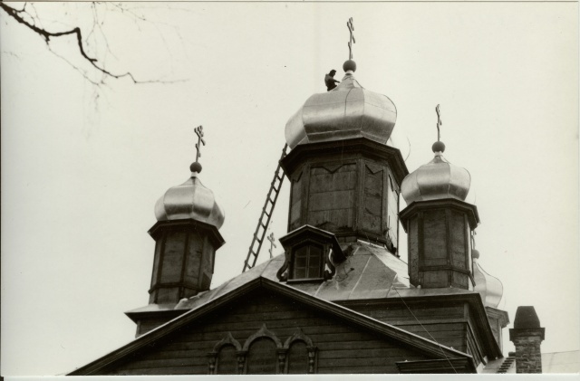 Photo Paide Orthodox Church Bulls Repair 1985