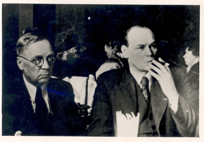 Eduard Hubel h. Visnapuu\ "Cultases" (Orig. LETA for you. Bersinz pictured)  duplicate photo