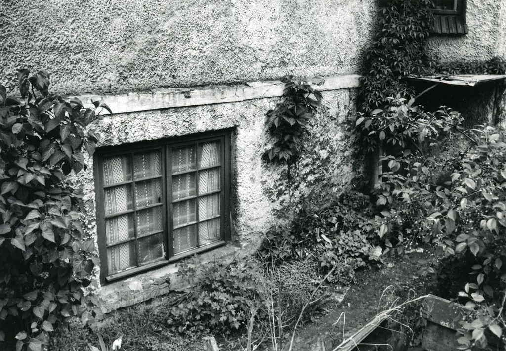 Betti Alveri room window in Tartu Park dance. 2 basement, where he lived around 1947-1956. Photo 1982 a