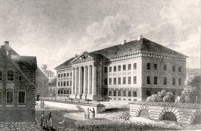 Tartu. The main building of the university. A. m. Hagen Aquantia 1827  duplicate photo