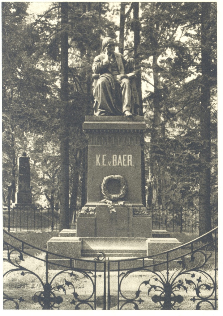 Memorial of Baer, K.E.v.academician, famous nature researcher in Tartu