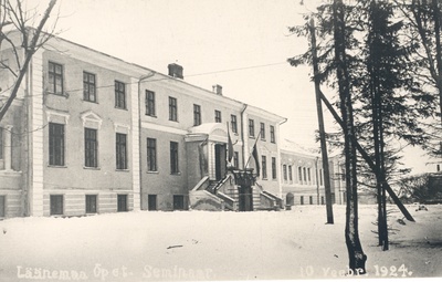 Läänemaa Teaching. Seminar. 10. II 1924  duplicate photo