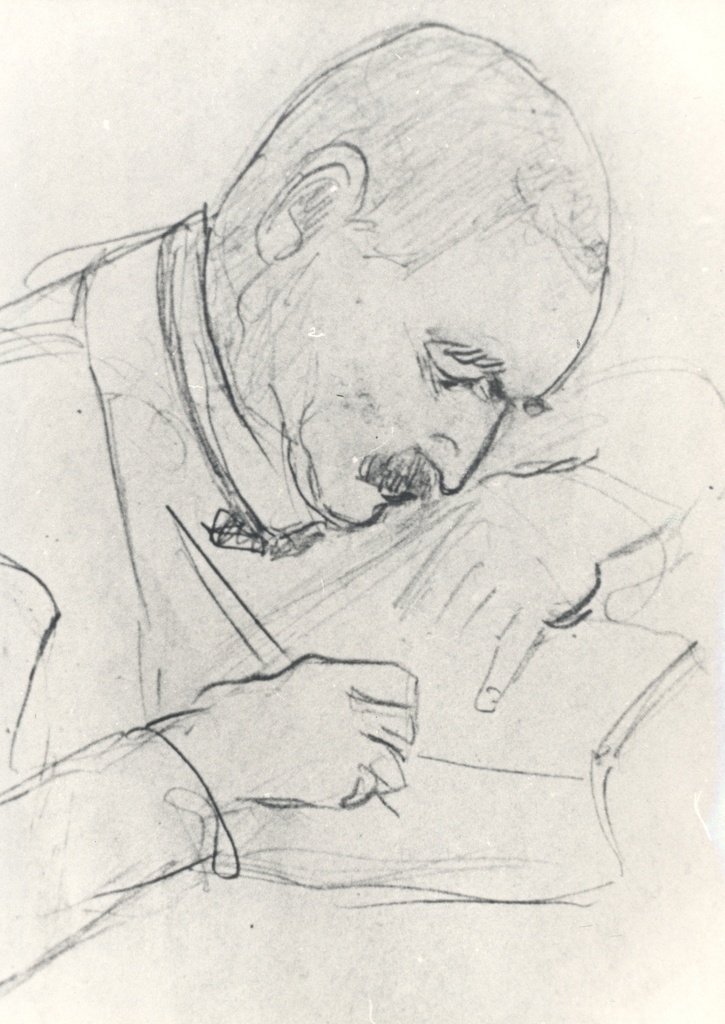 Ernst Enno in the early 1930s. Ella Enno drawing (piece)