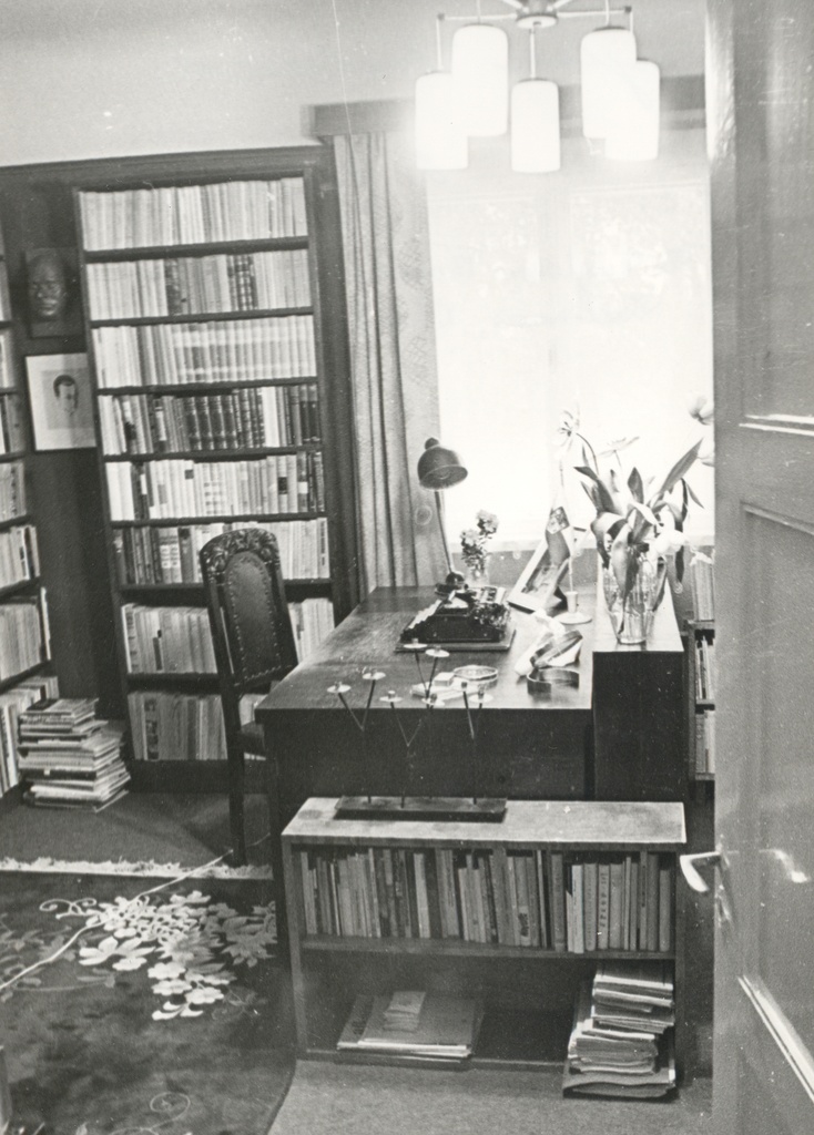 FR. Tuglase workshop at his house museum in Tallinn, Väikese Illimari 12. 1976