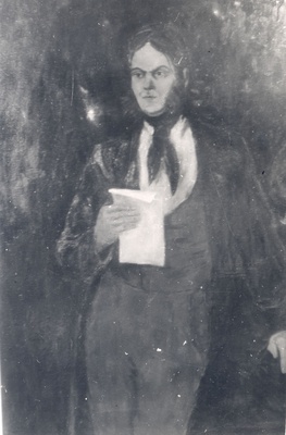 E. Kõks, Kr. J. Peterson. Oil painting, 1942 (?)  duplicate photo