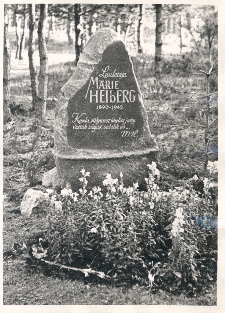 Marie Heiberg's grave 18. X 1965