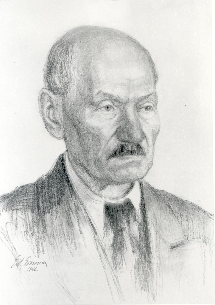 E. Einmann, Oskar slut. Figure 1946 Origin. Reg. 1946/32