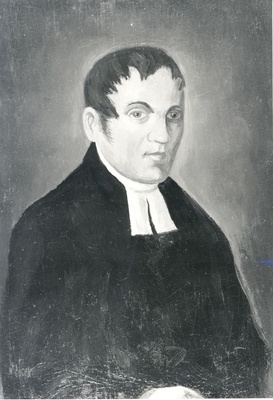 M. Laarmann. J. Rosenplanner portrait. Oil on vineer, 1950  duplicate photo