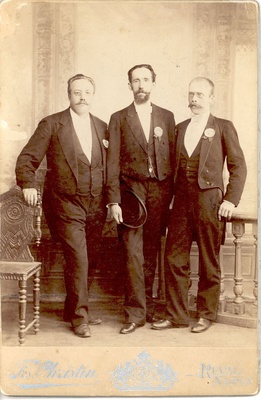 K. a. Hermann, J. Kappel and K. Türnpu in 1896.  similar photo
