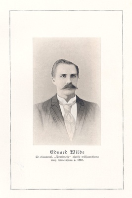 Vilde, Eduard, in 22 years of age "Postimehe" as a temporary publisher and editor a. 1887  duplicate photo