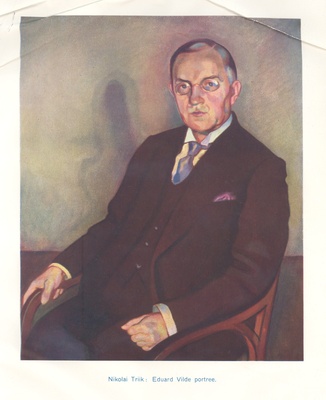 Vilde, Eduard, portrait, 1926  duplicate photo