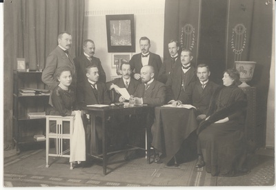 Management of the Estonian Society for National Education 1912  similar photo