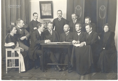 Management of the Estonian Society for National Education 1912  similar photo