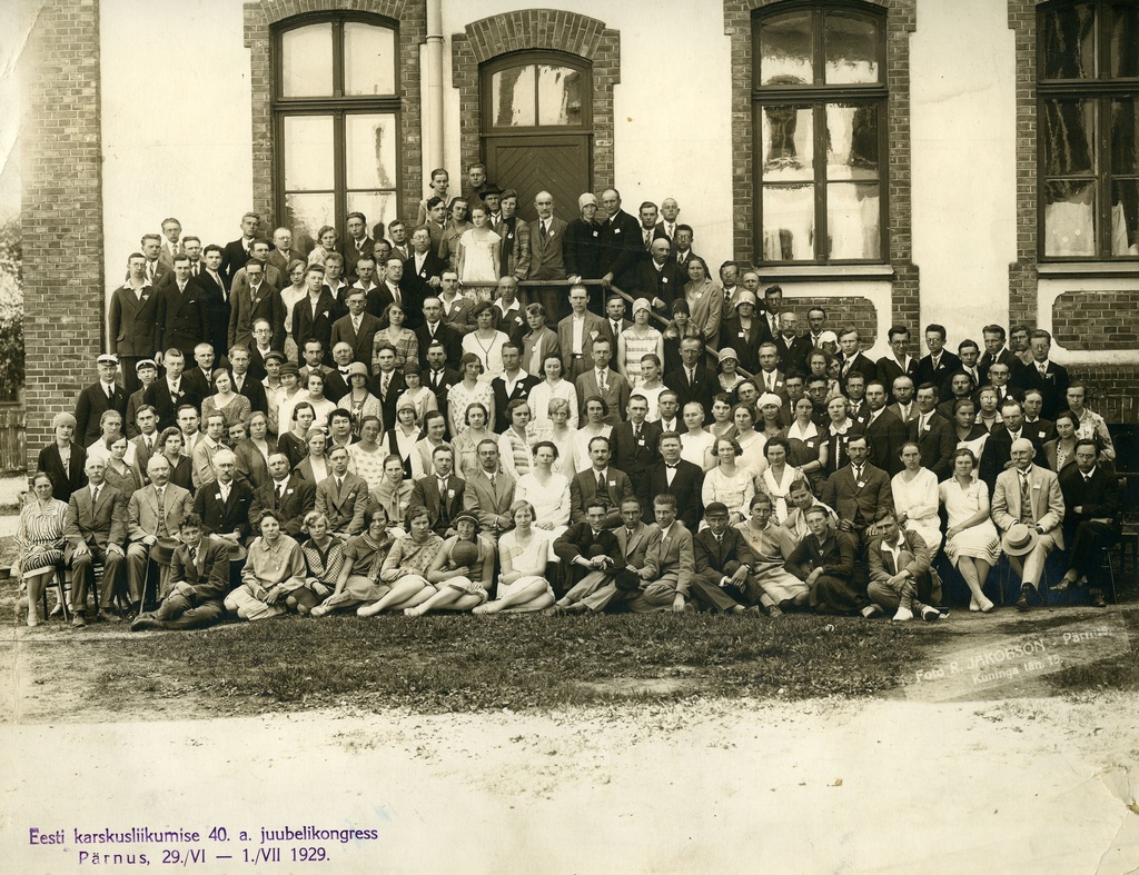 The 40th anniversary congress of the Estonian Karskus Movement in Pärnu 29. VI - 1. VII 1929