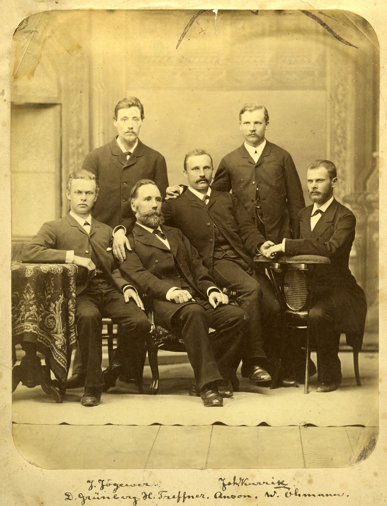 D. Grünberg, h. Treffner, Anson, V. Ohmann, J. Jõgever, J. Kurrik