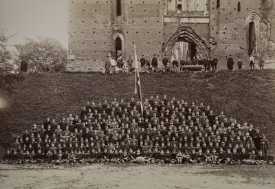 H. Treffner Gümn. Teachers and students 1890/91. A.  duplicate photo