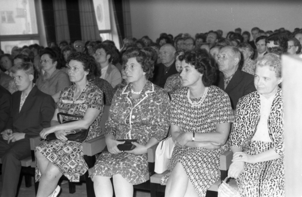 The creative evening of Kersti Merilaasi at the Writers’ House in Tallinn in spring 1963. General view