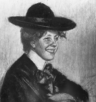 Marie Under. A. Laipmani pastell 1904.  duplicate photo